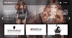 Desktop Screenshot of hairbeauty.si